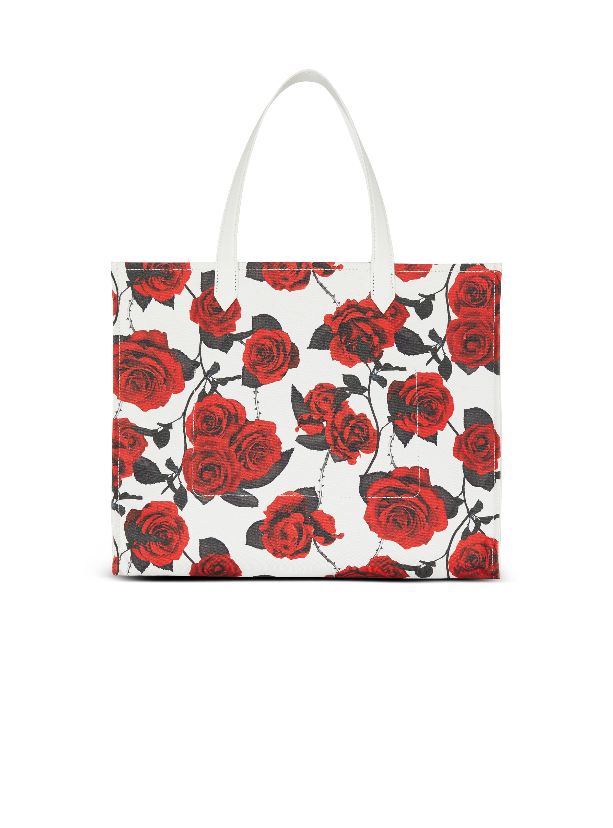 B-Army Medium canvas tote bag with a Roses print - 4