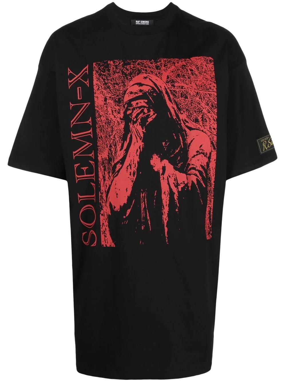 Raf Simons Solemn-X graphic-print T-shirt | REVERSIBLE