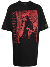 【RAF SIMONS】R Print Big Fit T Shirt Black RAF SIMONS Big Fit R Logo T-shirt Black - Wrong Weather