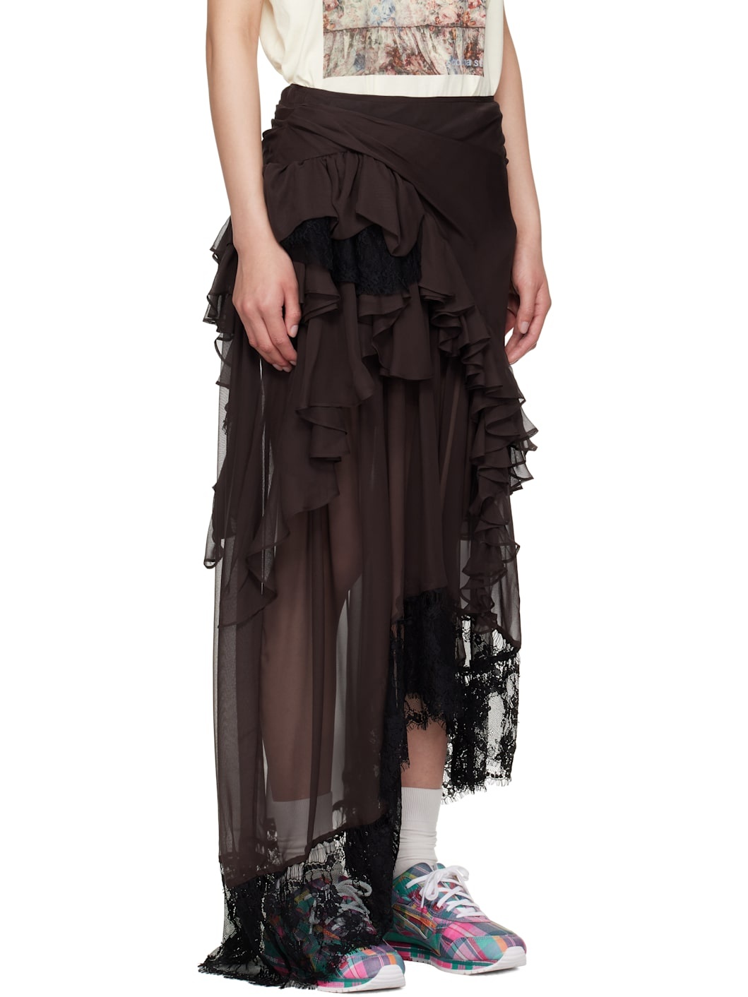 Burgundy Angelica Maxi Skirt - 2