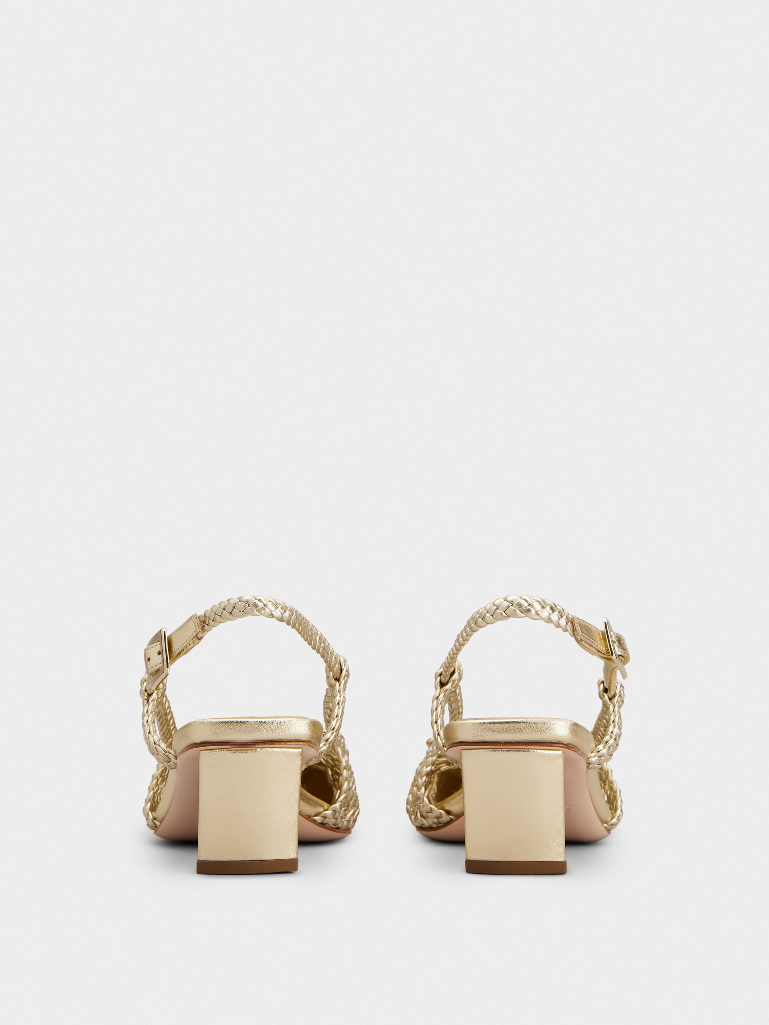Belle Vivier Slingback Pumps in leather - 5