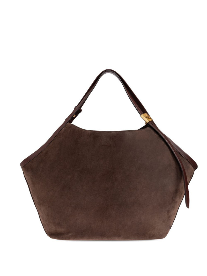large Deco suede tote bag 1