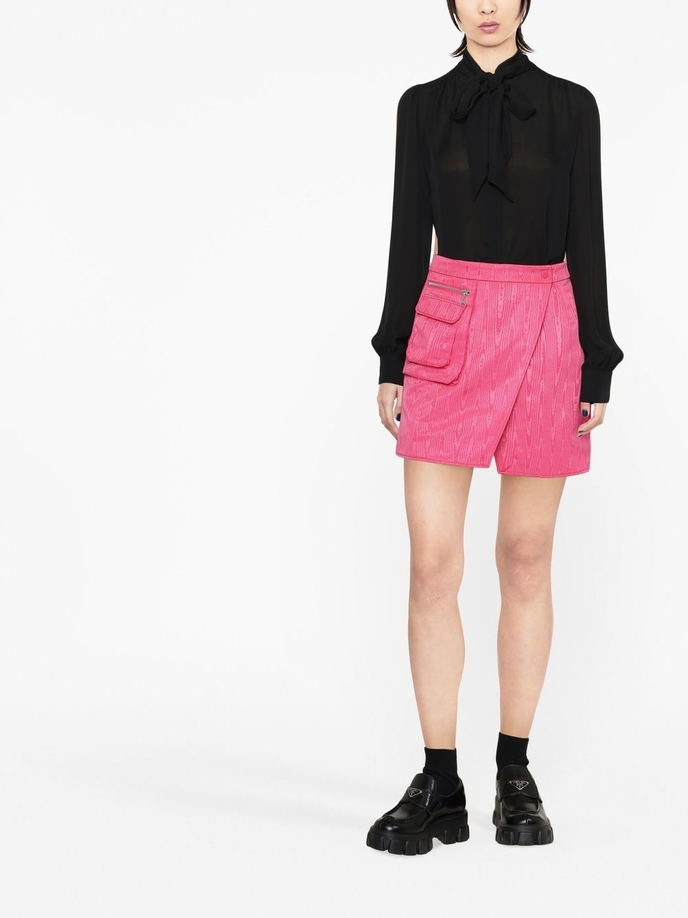 pussy-bow silk shirt - 2