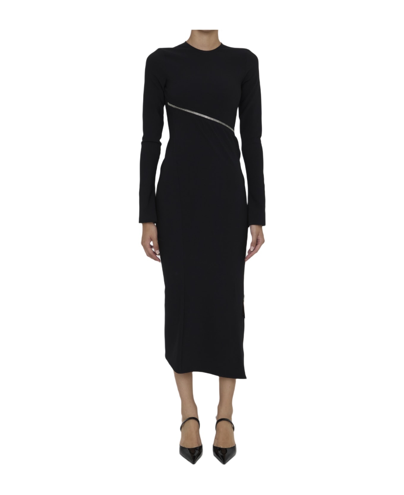 ワンピース THE ATTICO FW24 MIDI DRESS (248WCM158 E100 100 BLACK) Midi dress for Women | THE ATTICO®