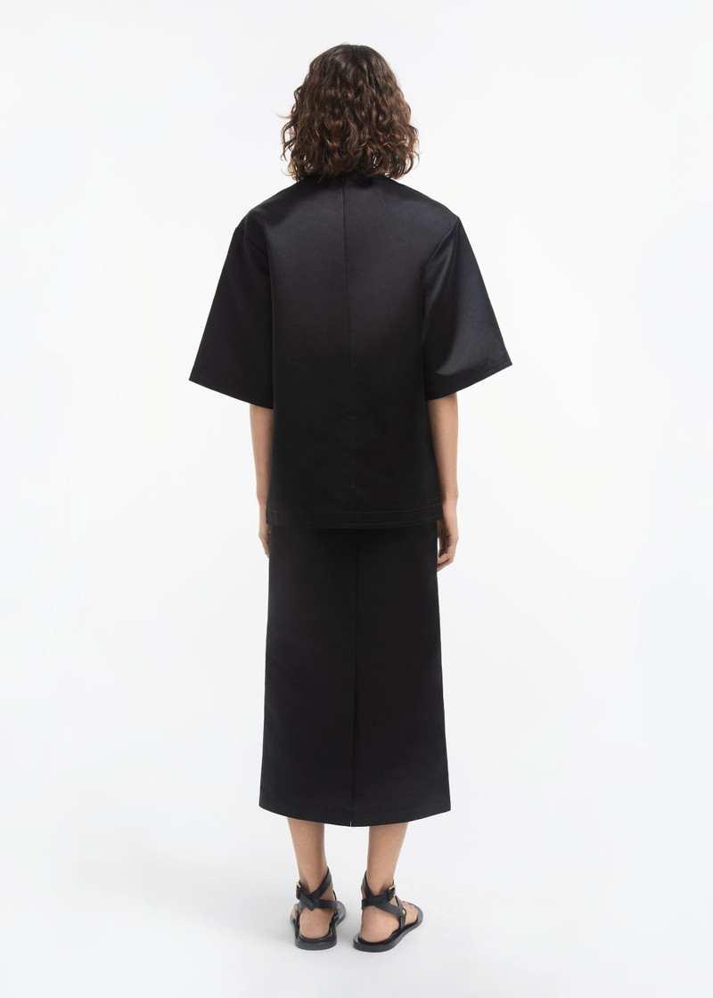 Oversized Shirt in Duchess Satin 4