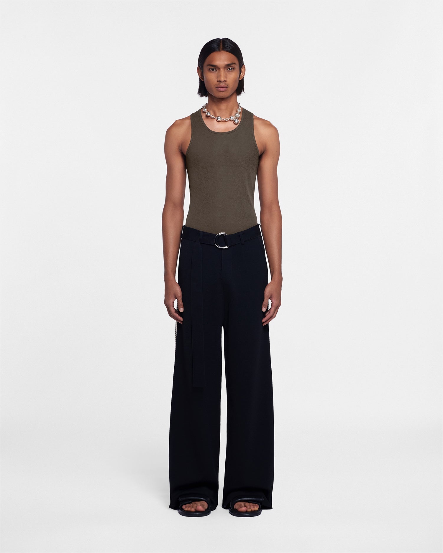 Mesh-Jersey Tank Top - 1