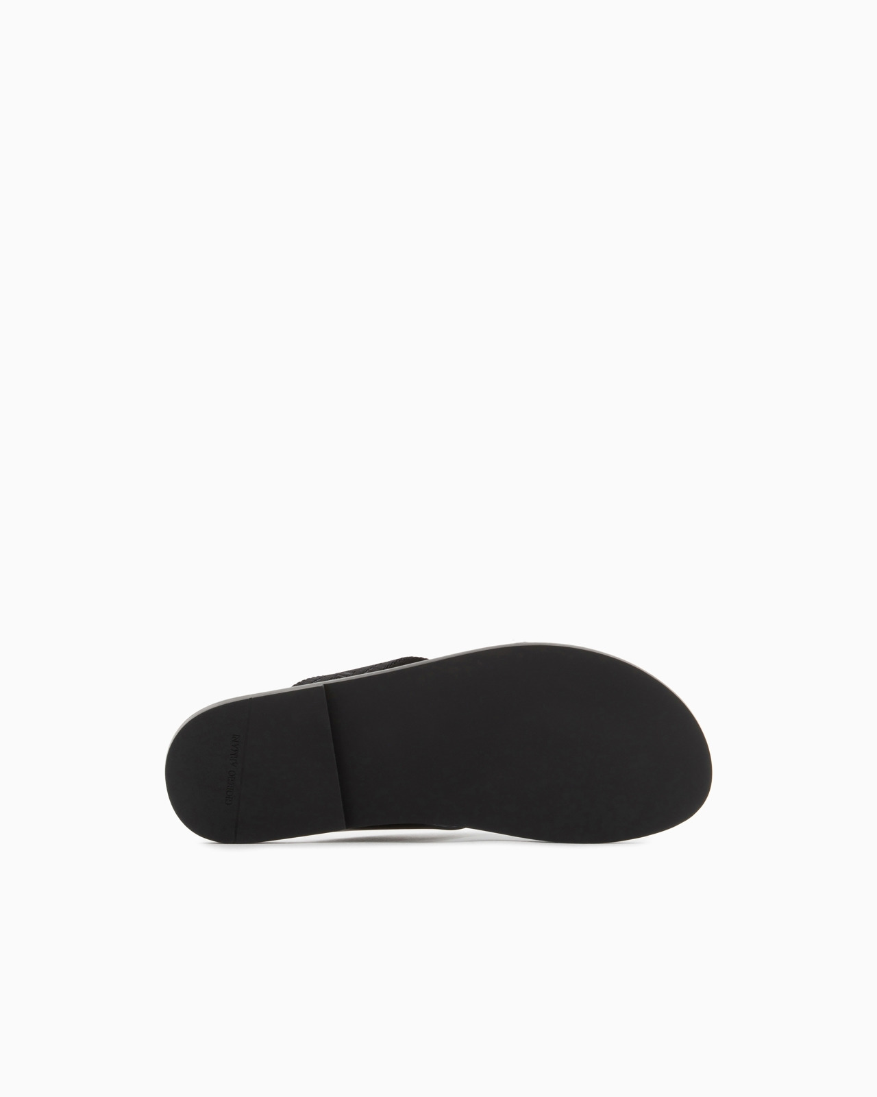 Leather cross sandals with two-toned tape - 6
