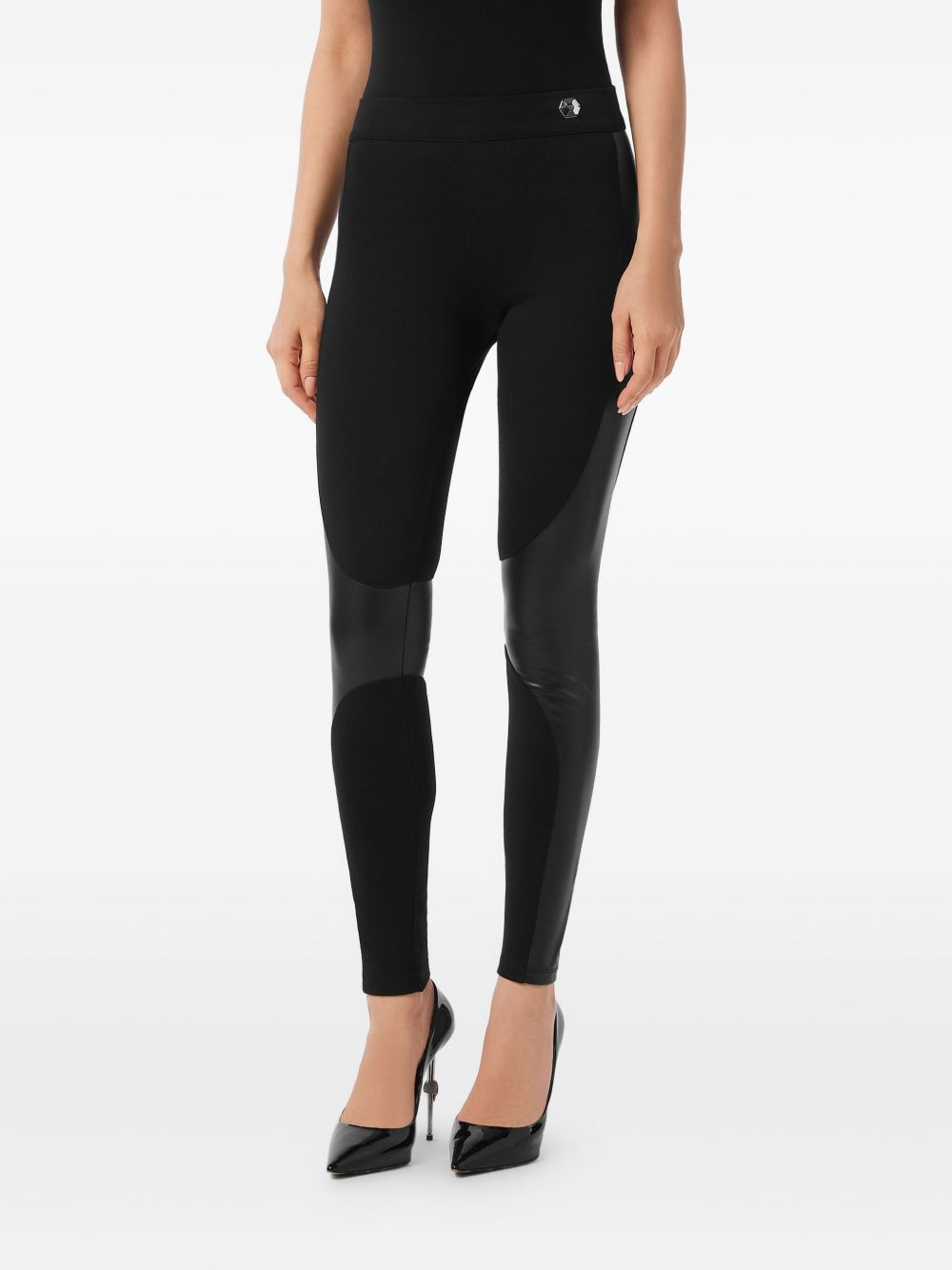 faux-leather leggings - 3