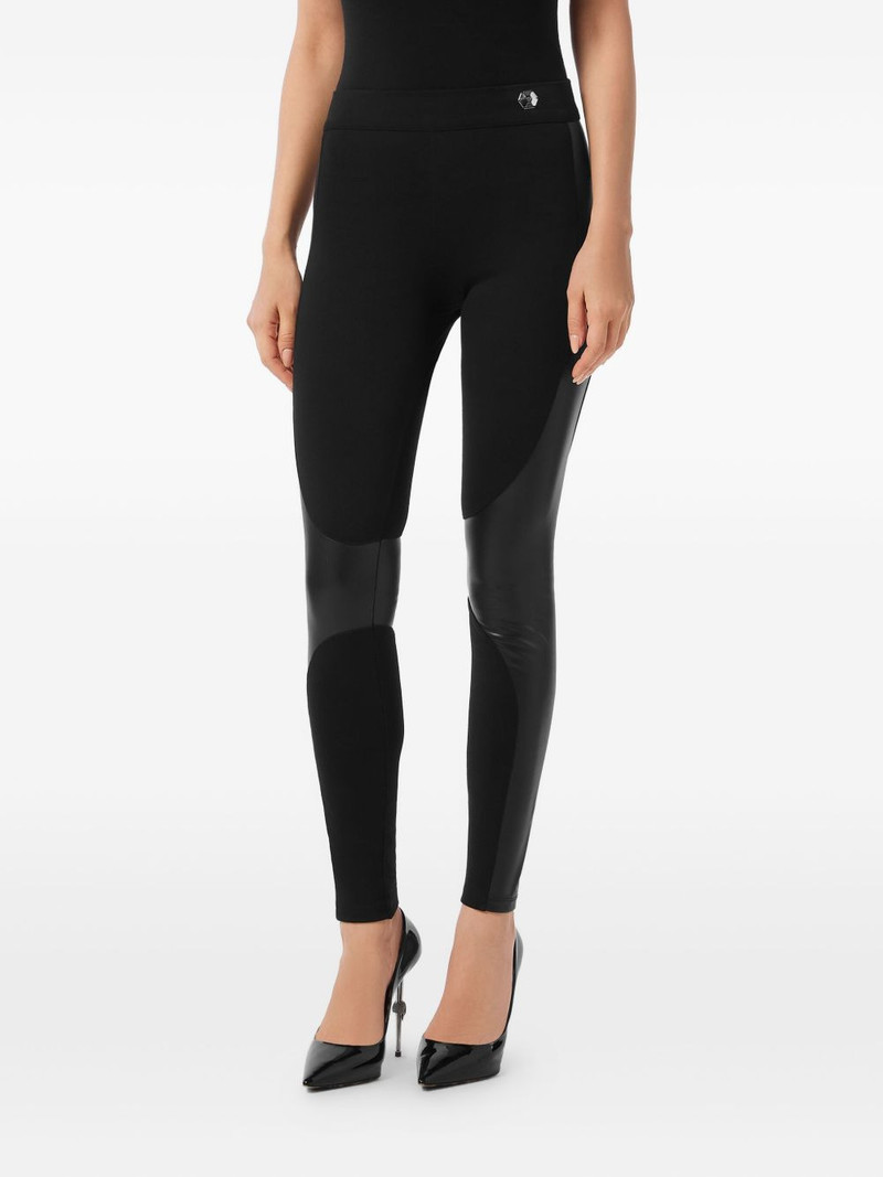 faux-leather leggings 3