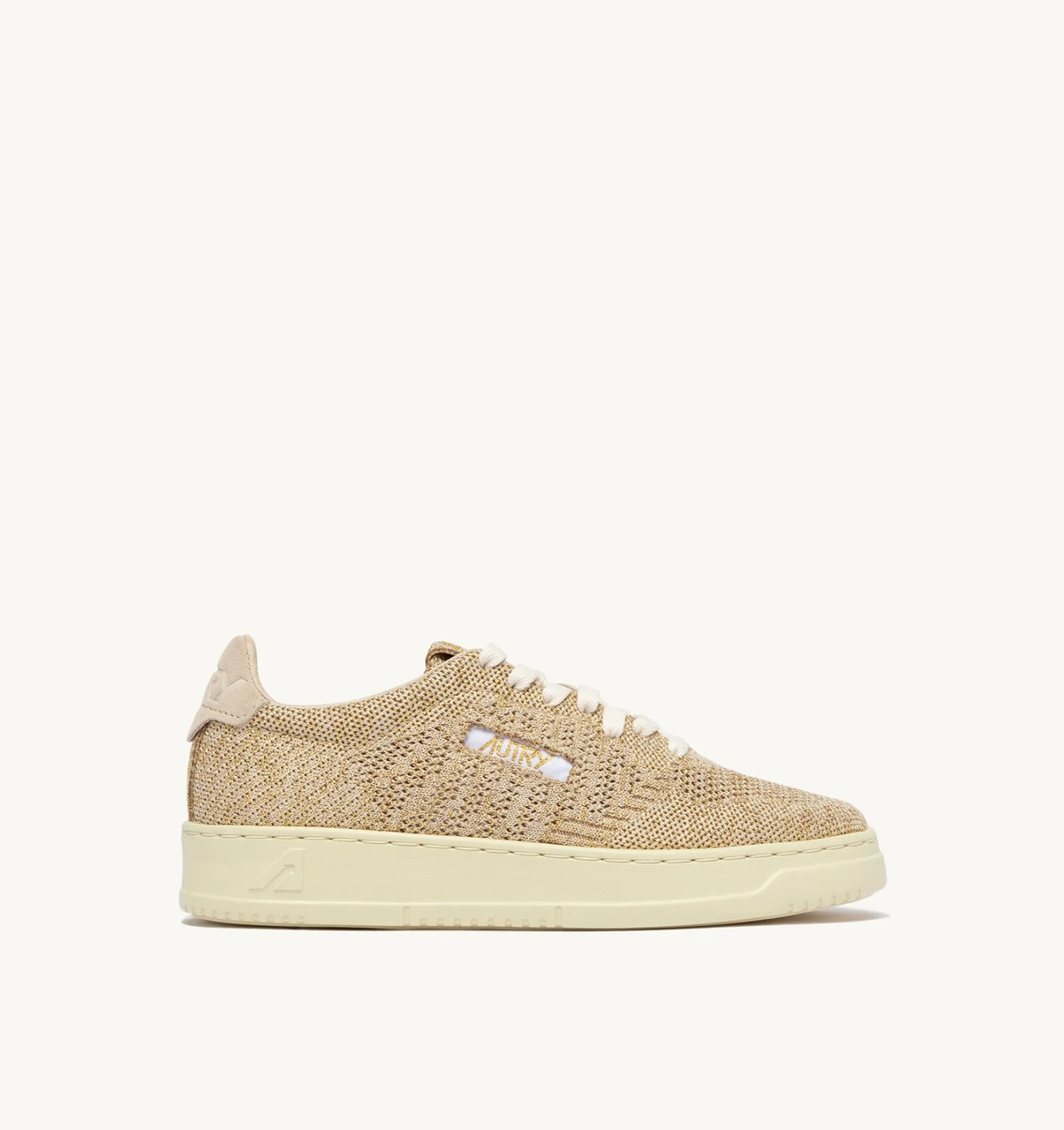 MEDALIST EASEKNIT LOW SNEAKERS IN PLATINUM KNIT - 1