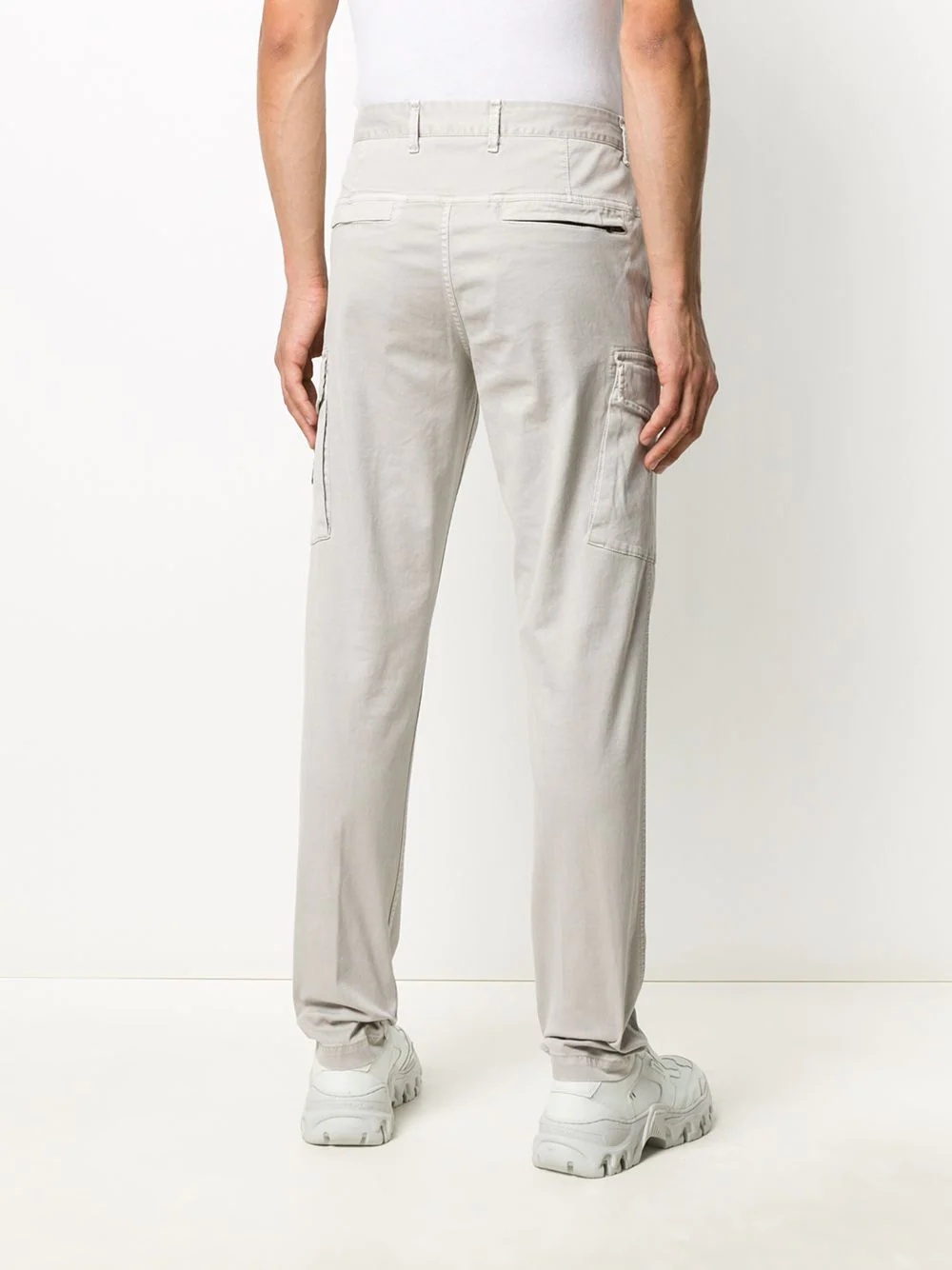 plain cargo trousers - 4