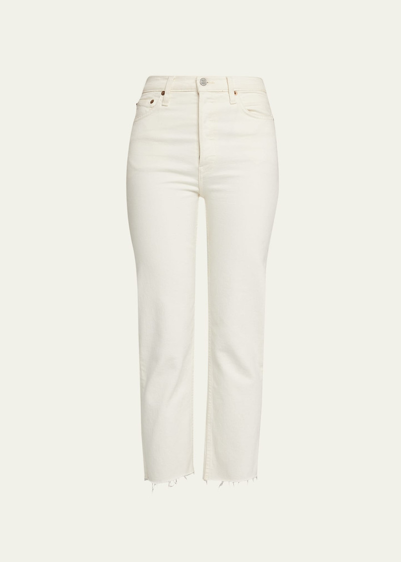 RE/DONE Comfort Stretch ankle-crop jeans outlook