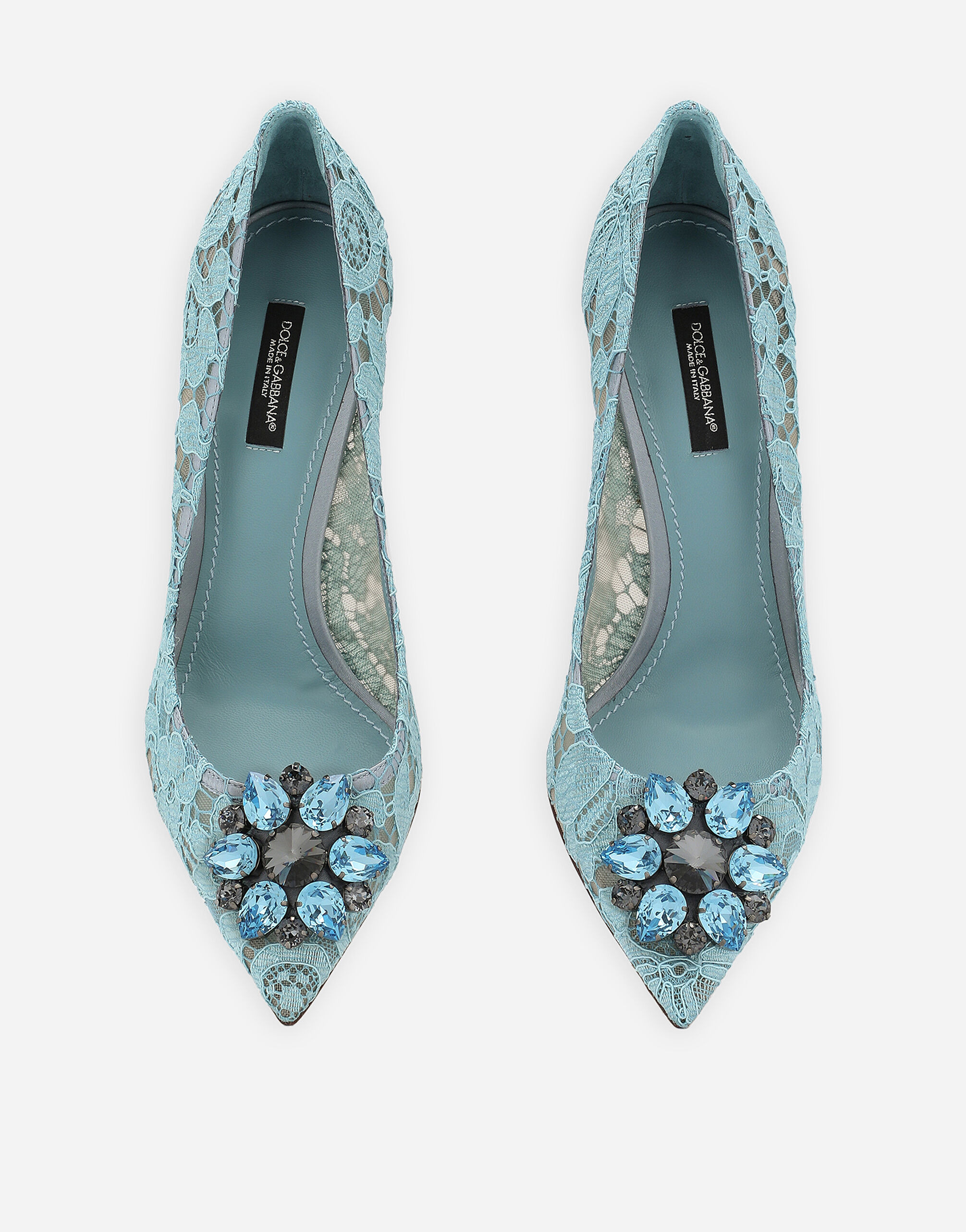 Pump in Taormina lace with crystals - 4