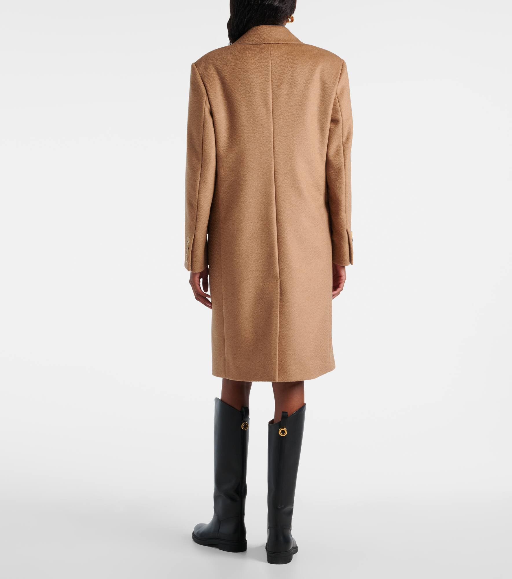 Cosa double-breasted camel hair coat - 3
