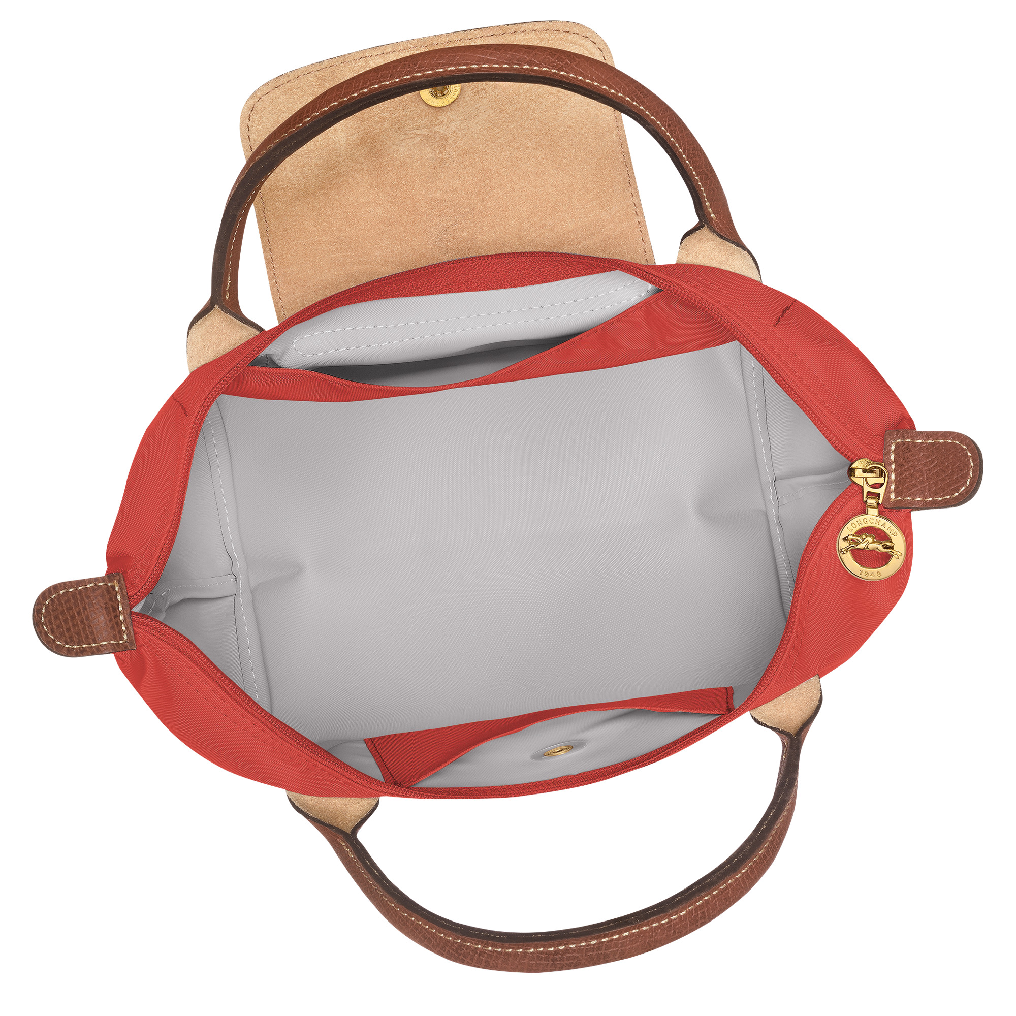 Le Pliage Original S Handbag Tomato - Recycled canvas - 5