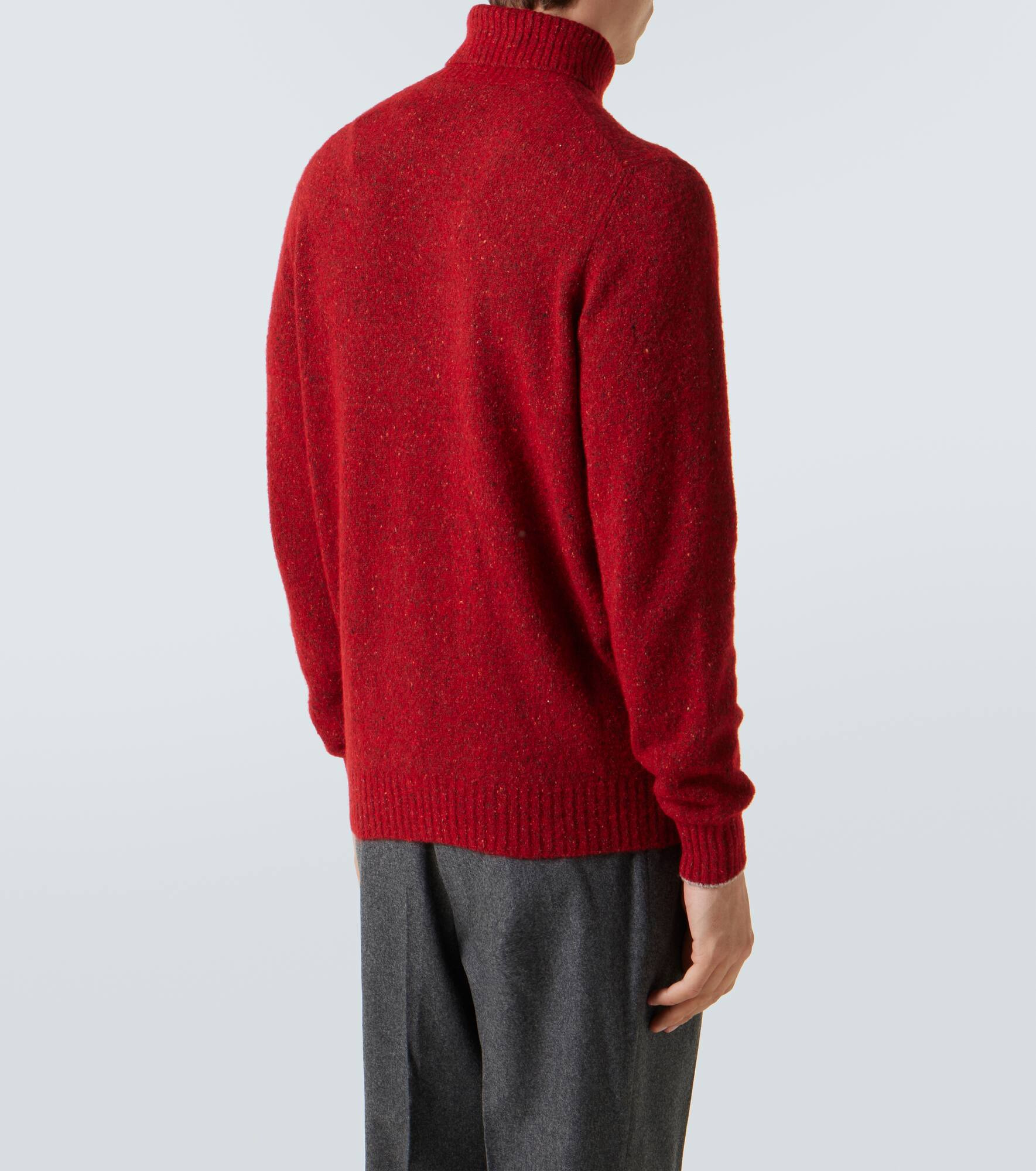 Alpaca wool, silk, and cotton-blend sweater - 4