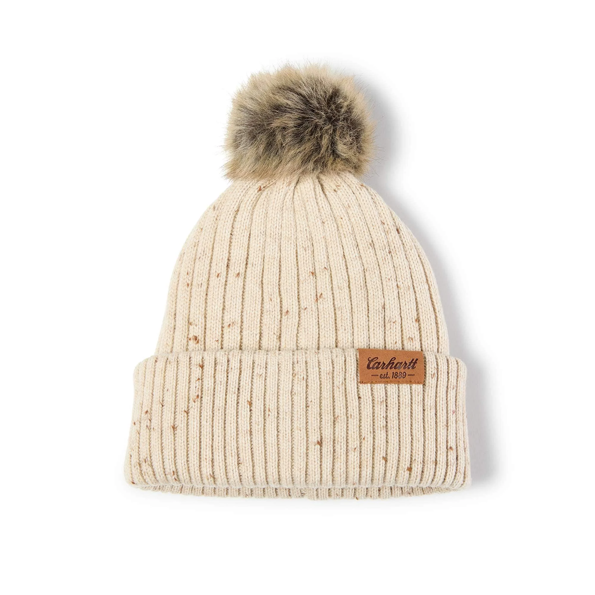 Women's Wool Blend Pom-Pom Beanie - 1