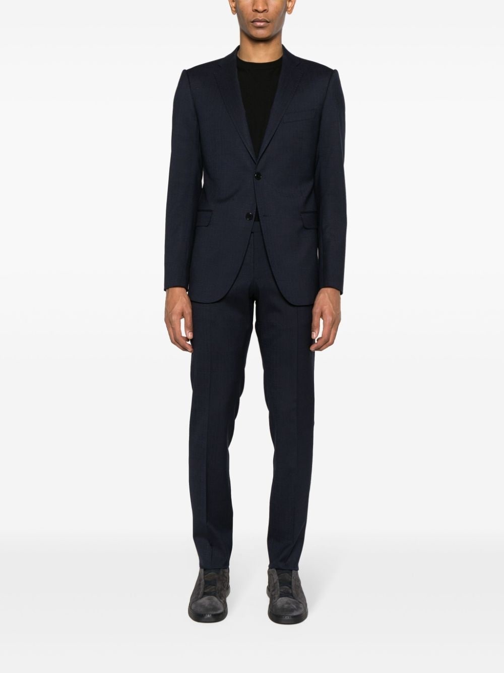 virgin wool single-breasted suit - 2