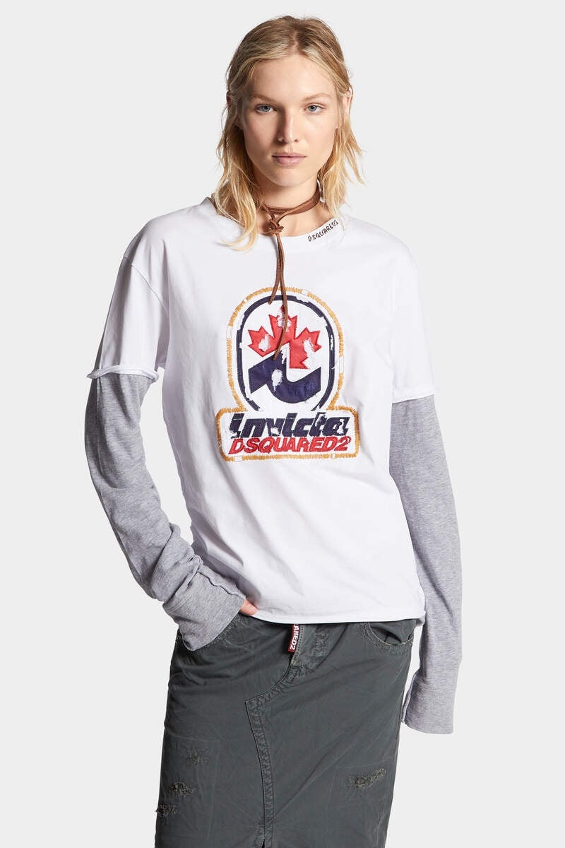 WASHED AND DESTROYED INVICTA LONG SLEEVED T-SHIRT - 3
