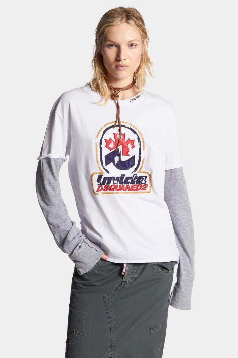 WASHED AND DESTROYED INVICTA LONG SLEEVED T-SHIRT 3