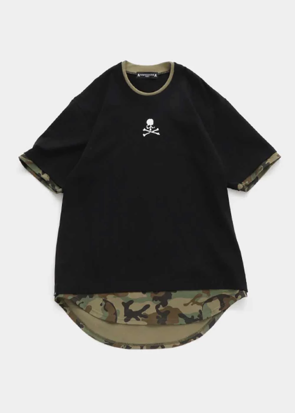 Black/Woodland Layered T-Shirt - 1