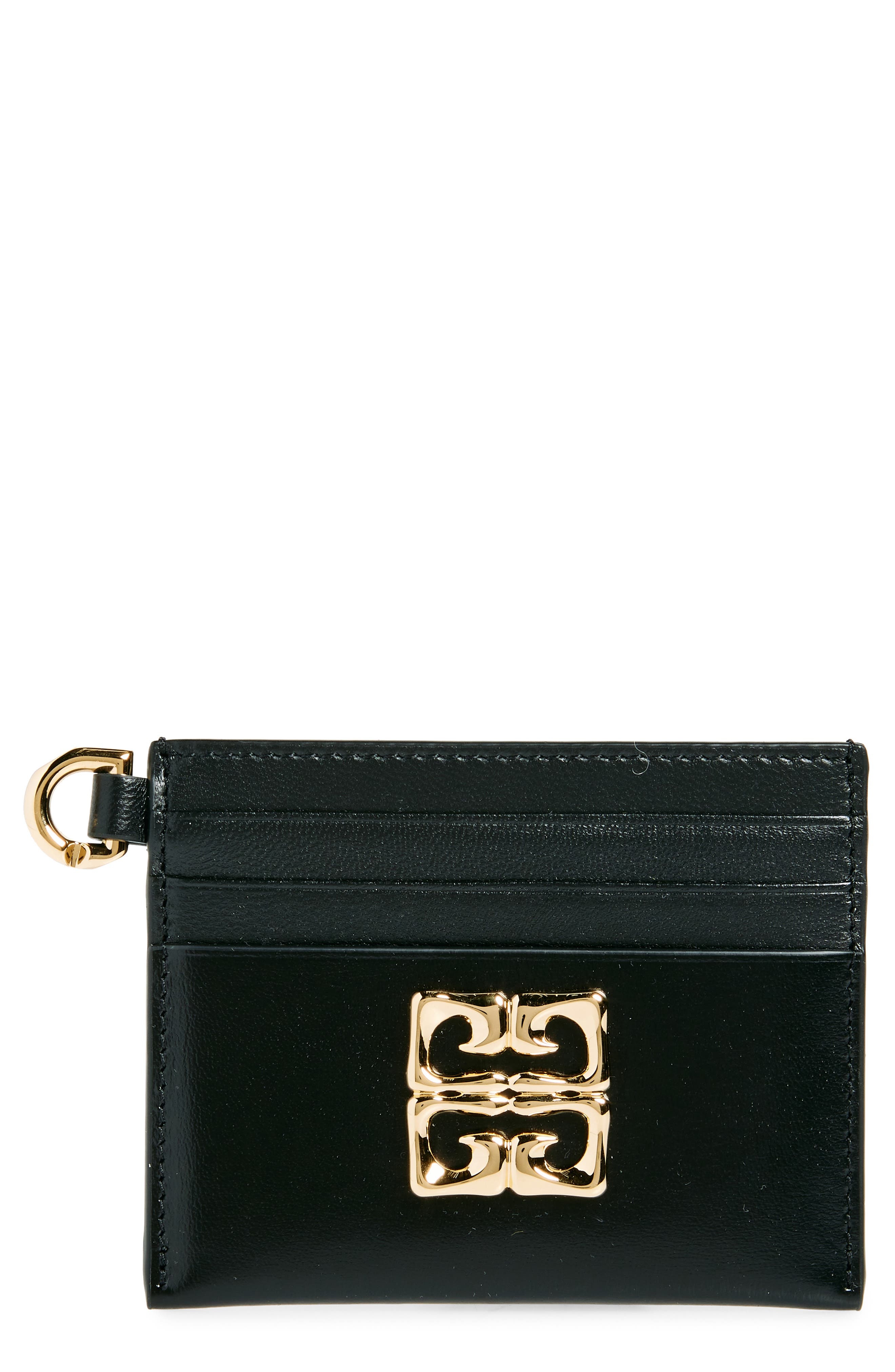 Givenchy Voyou Leather Card Case in Black at Nordstrom - 1