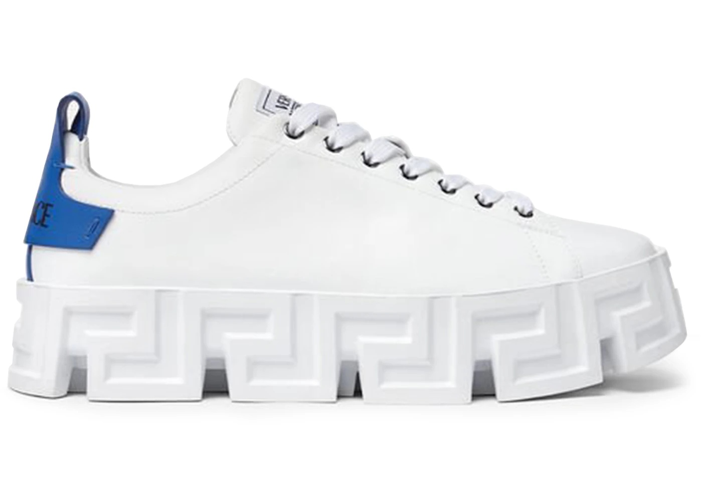 Versace Greca Labyrinth Lace-Up White White Blue - 1
