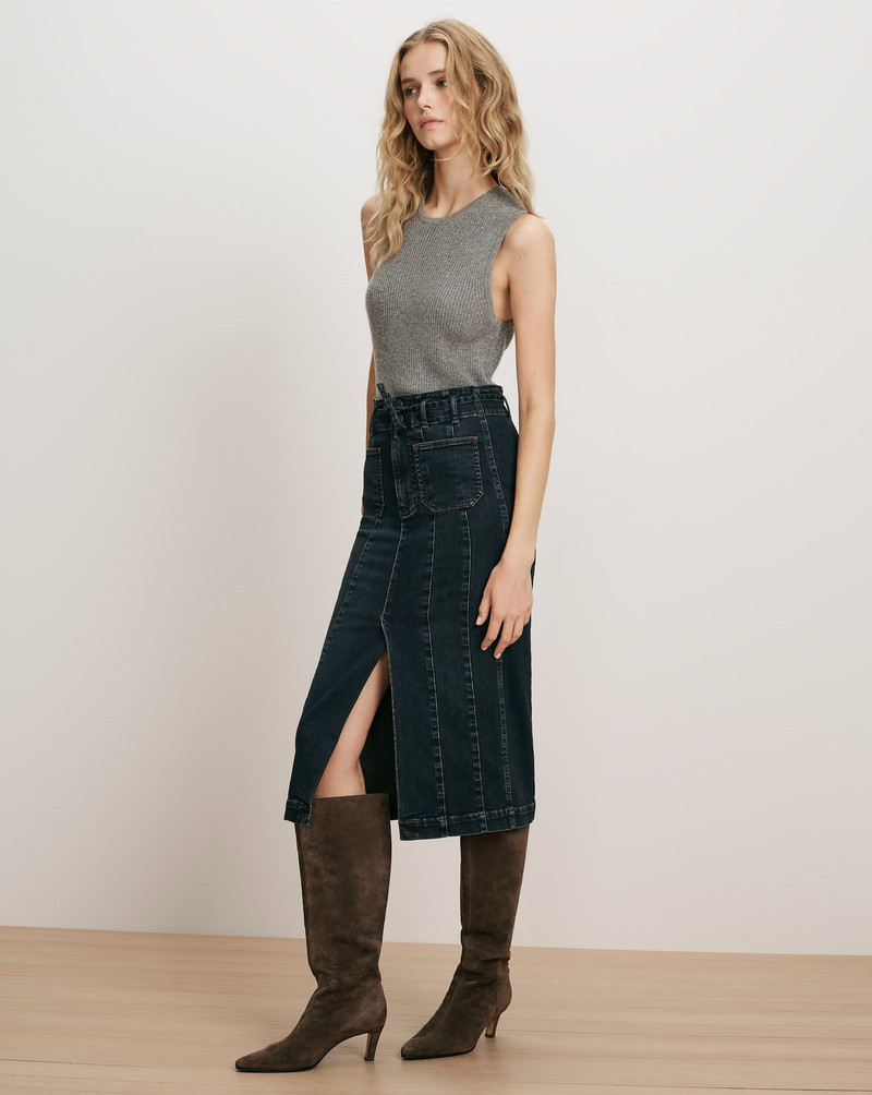 HATHAWAY DENIM MAXI SKIRT 3