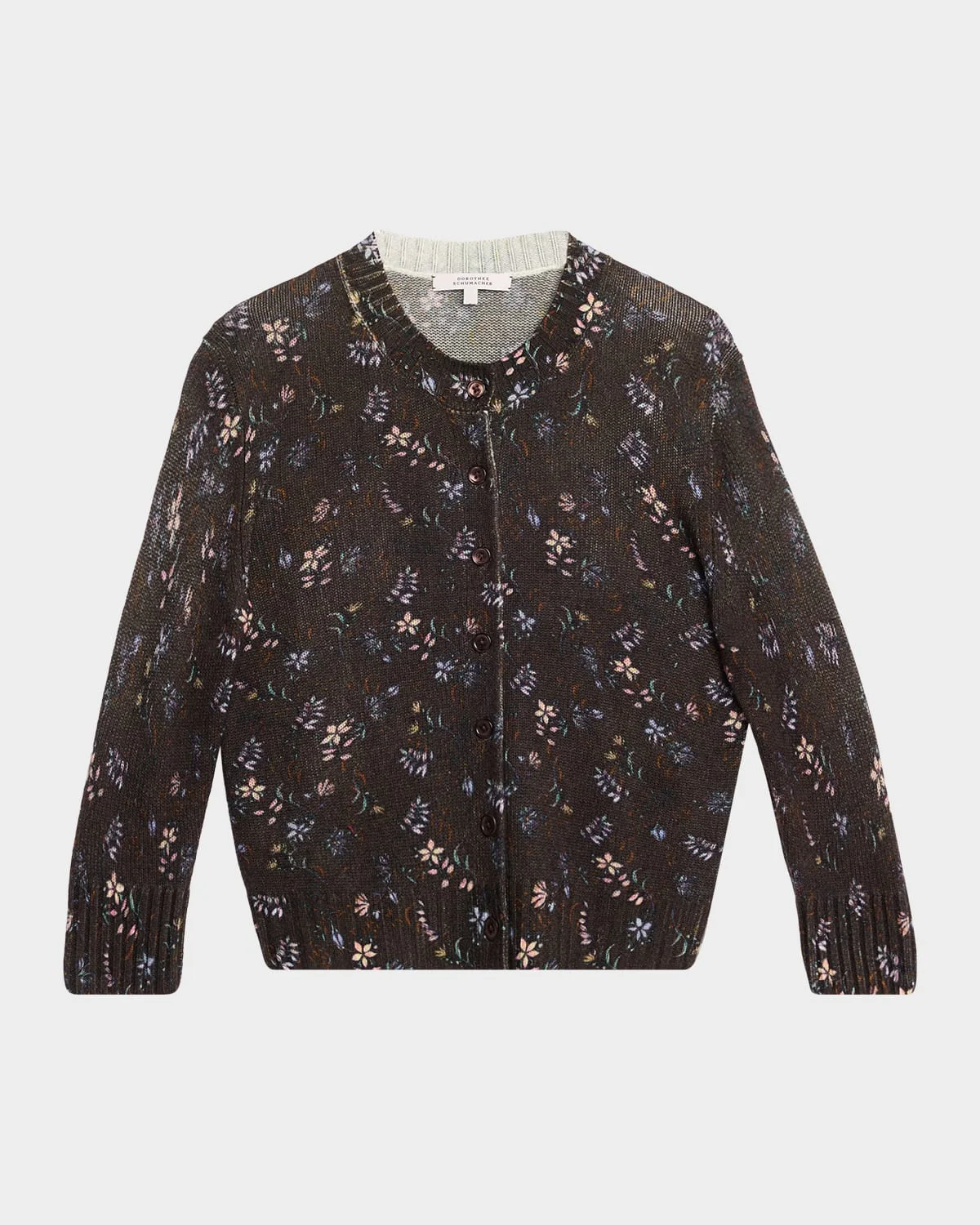 Blossom Statement Printed Wool-Cashmere Cardigan - 1