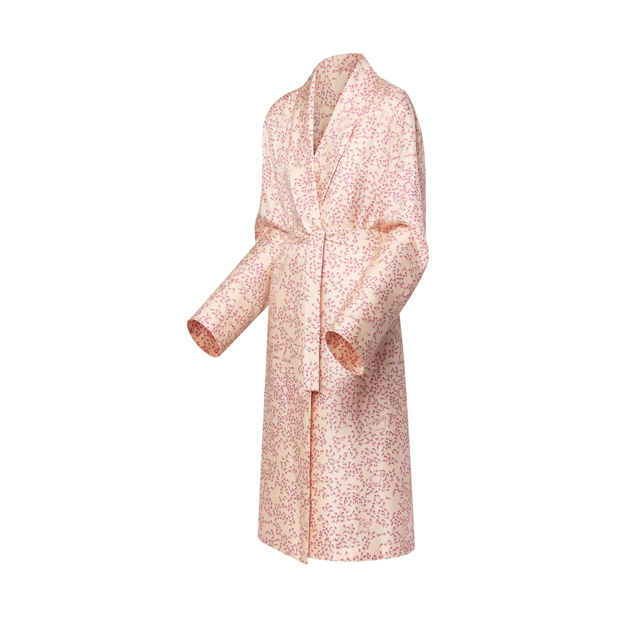 Cat-and-Mouse Print Robe - 2