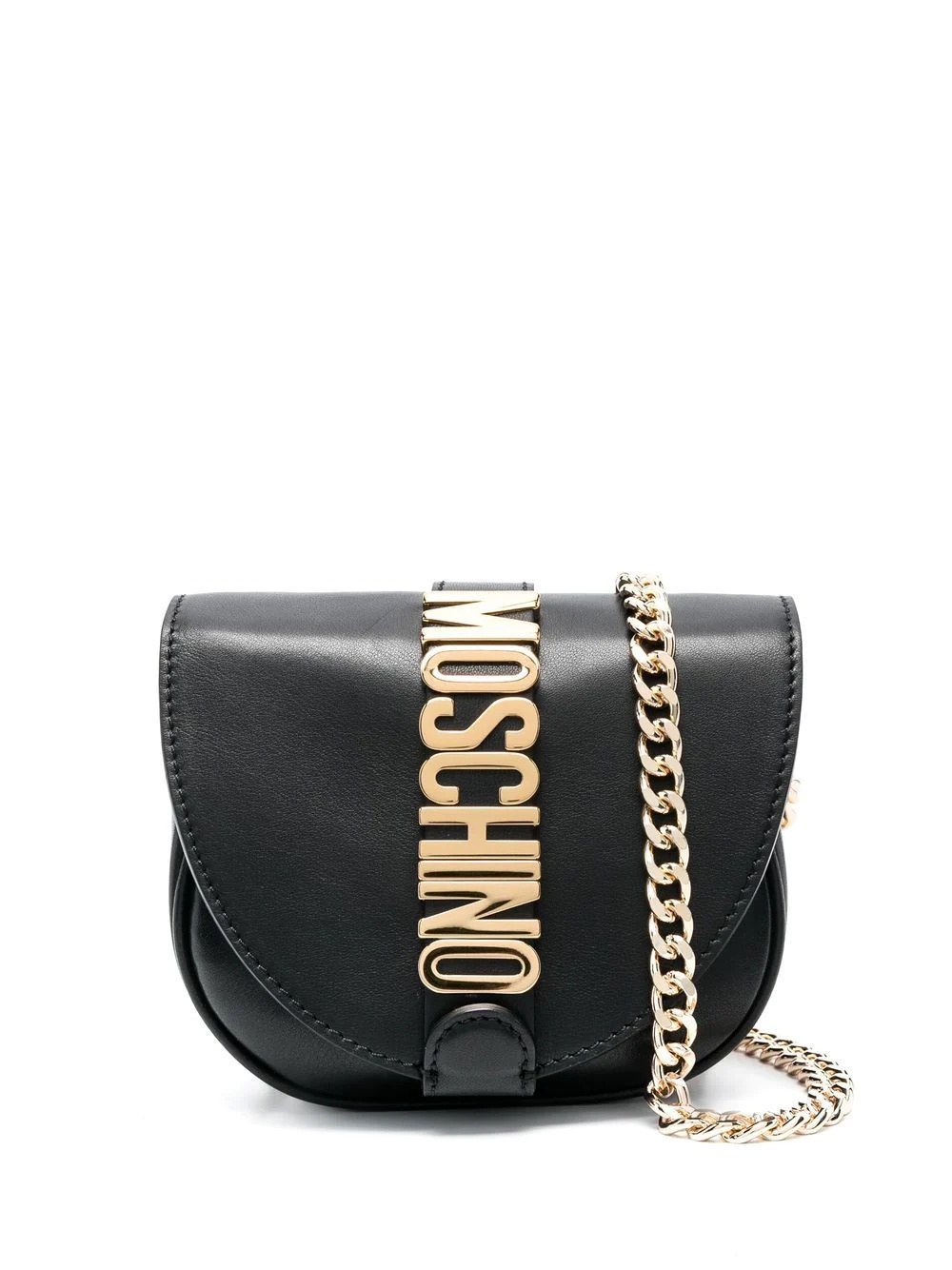 logo plaque shoulder bag - 1