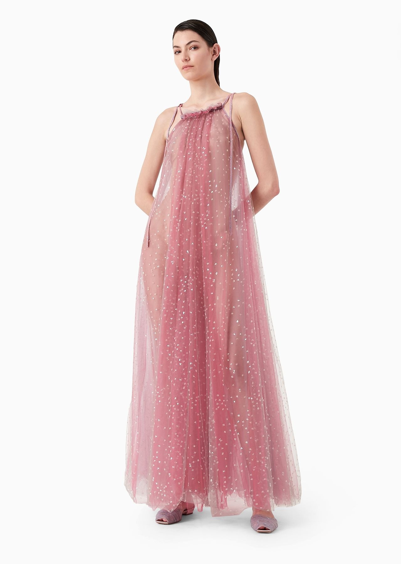 Starlit-sky tulle dress - 2