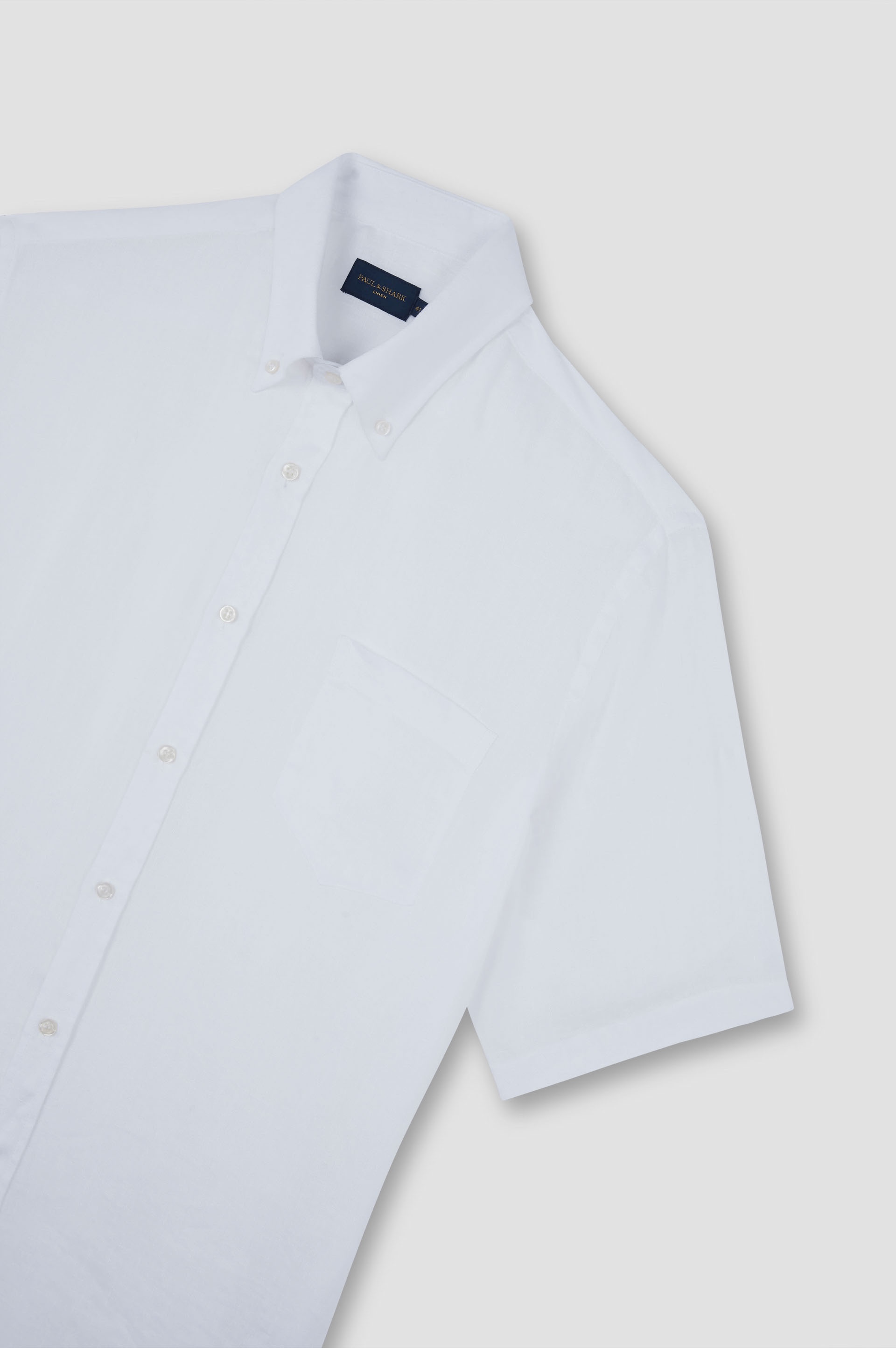 SHORT-SLEEVED LINEN SHIRT - 5