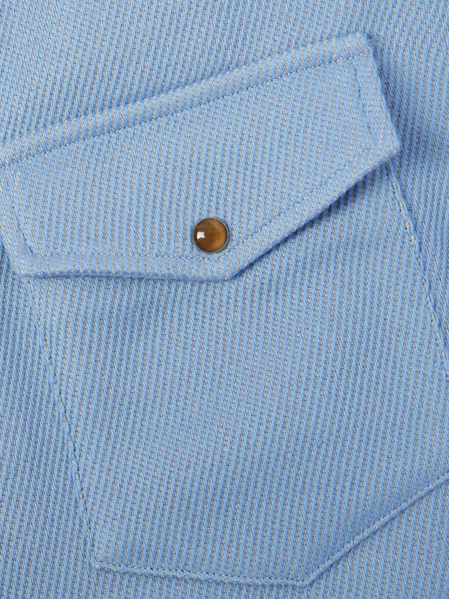 Cashmere and Cotton-Blend Denim Shirt - 4