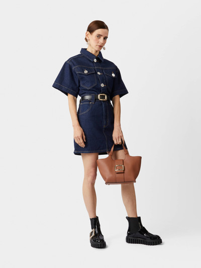 Roger Vivier Viv' Choc Mini Shopping Bag in Leather outlook