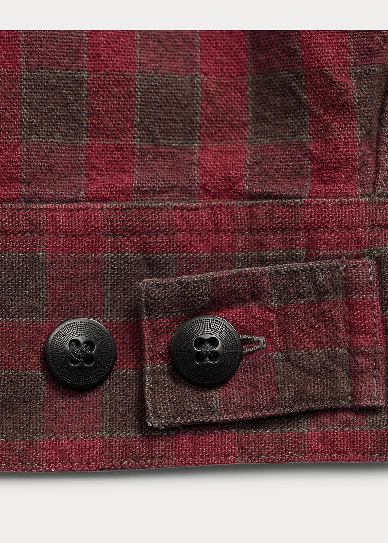 Checked Woven Shirt Jacket 4