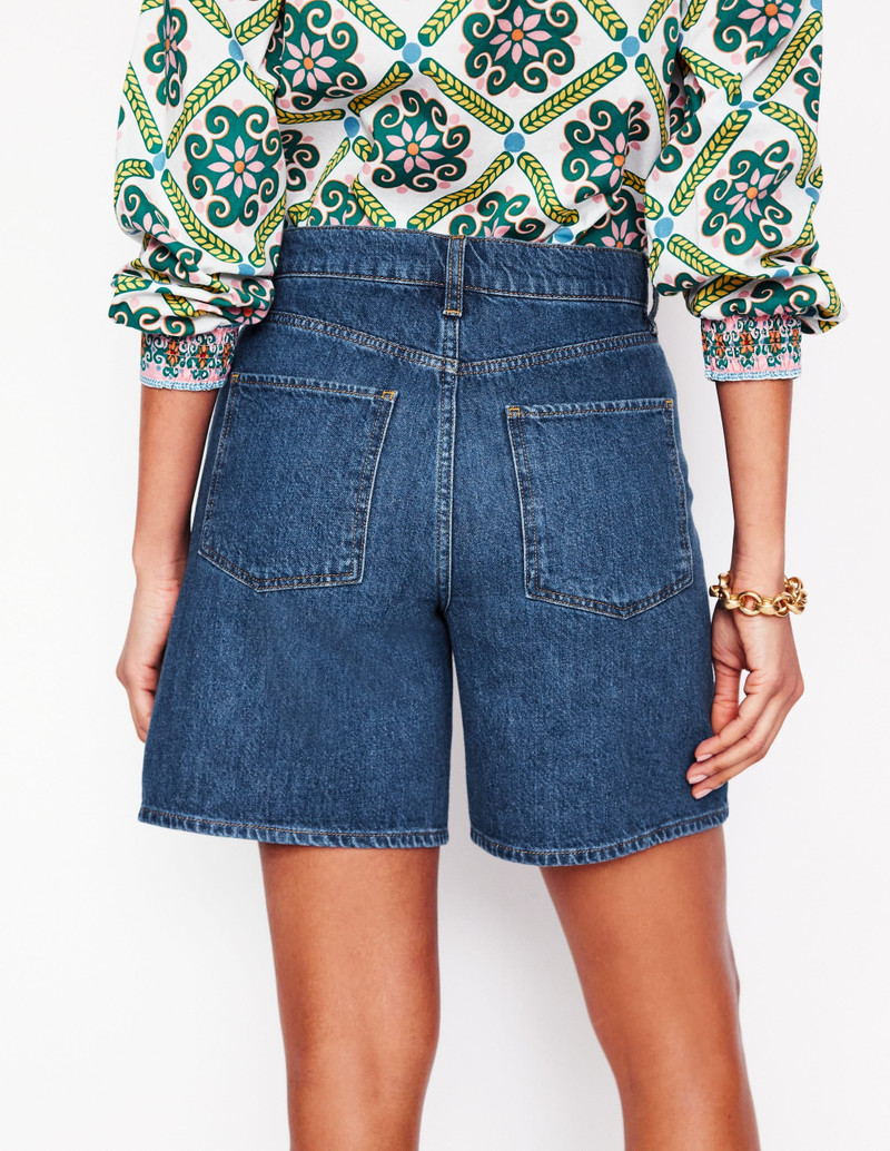 Mid Thigh Denim Shorts-Mid Vintage 6
