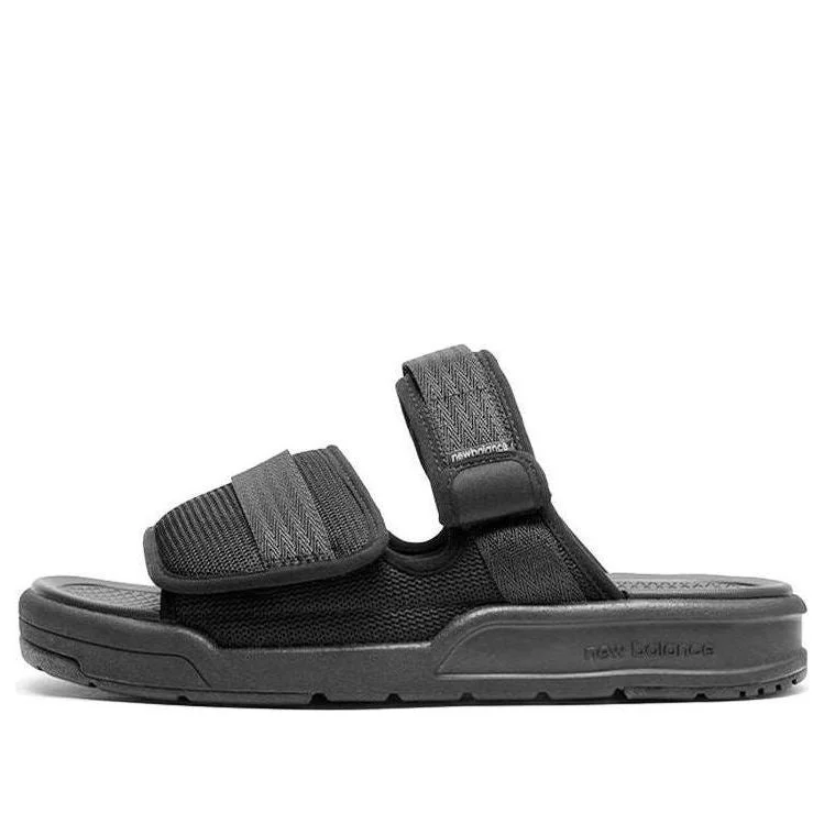 New Balance 3201 Series Velcro Fashion Sports Slippers Unisex Black SDL3201K - 1