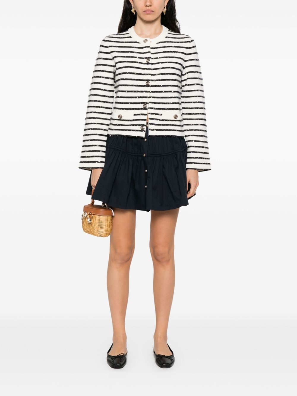 striped cardigan - 2