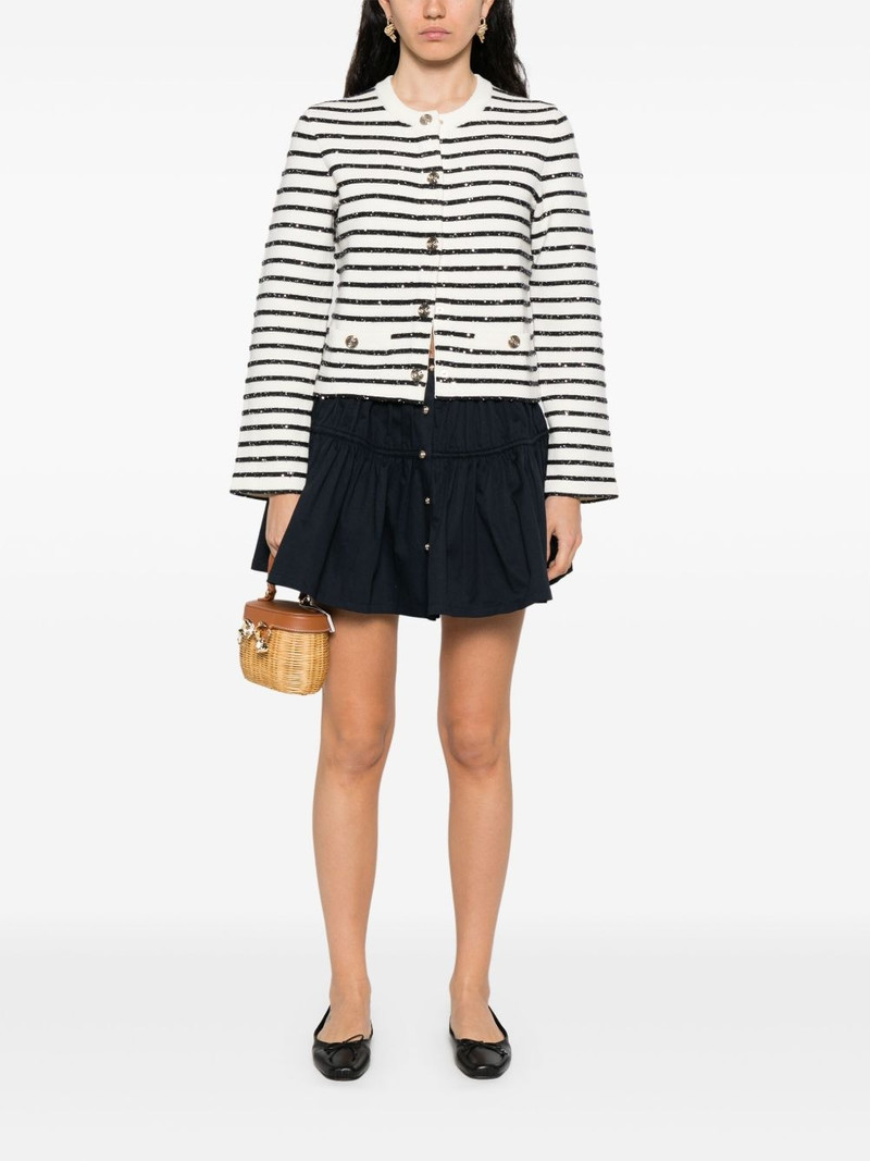 maje striped cardigan outlook
