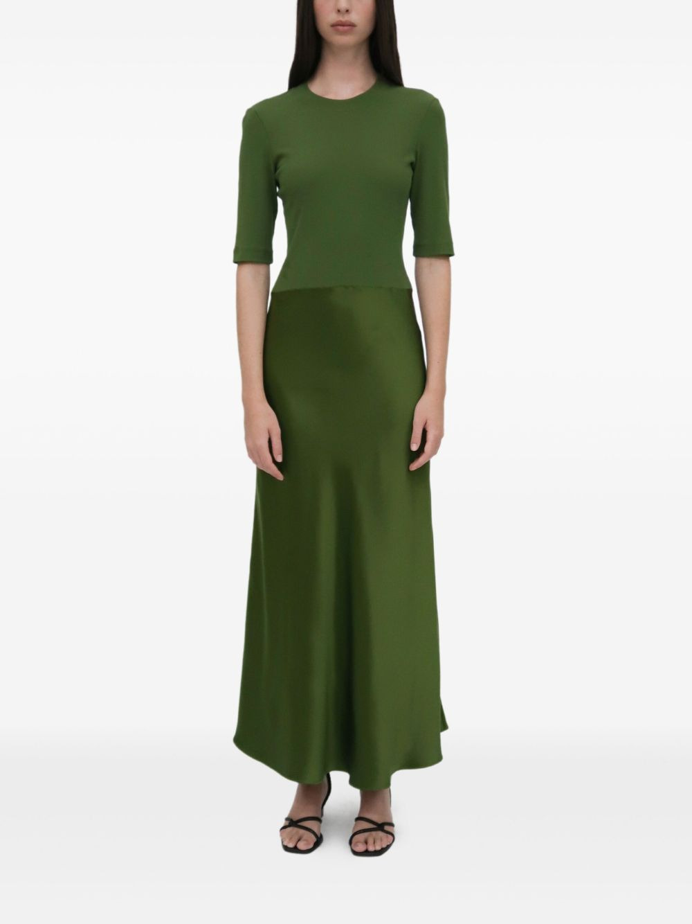 satin maxi dress - 2