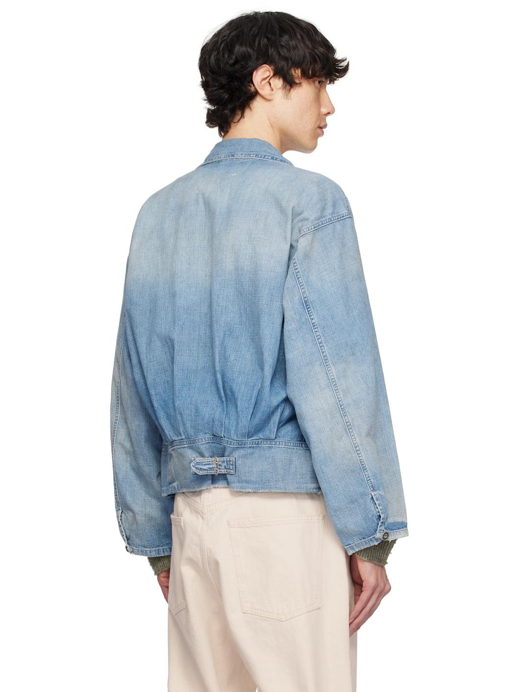 Blue Sports Denim Jacket - 3
