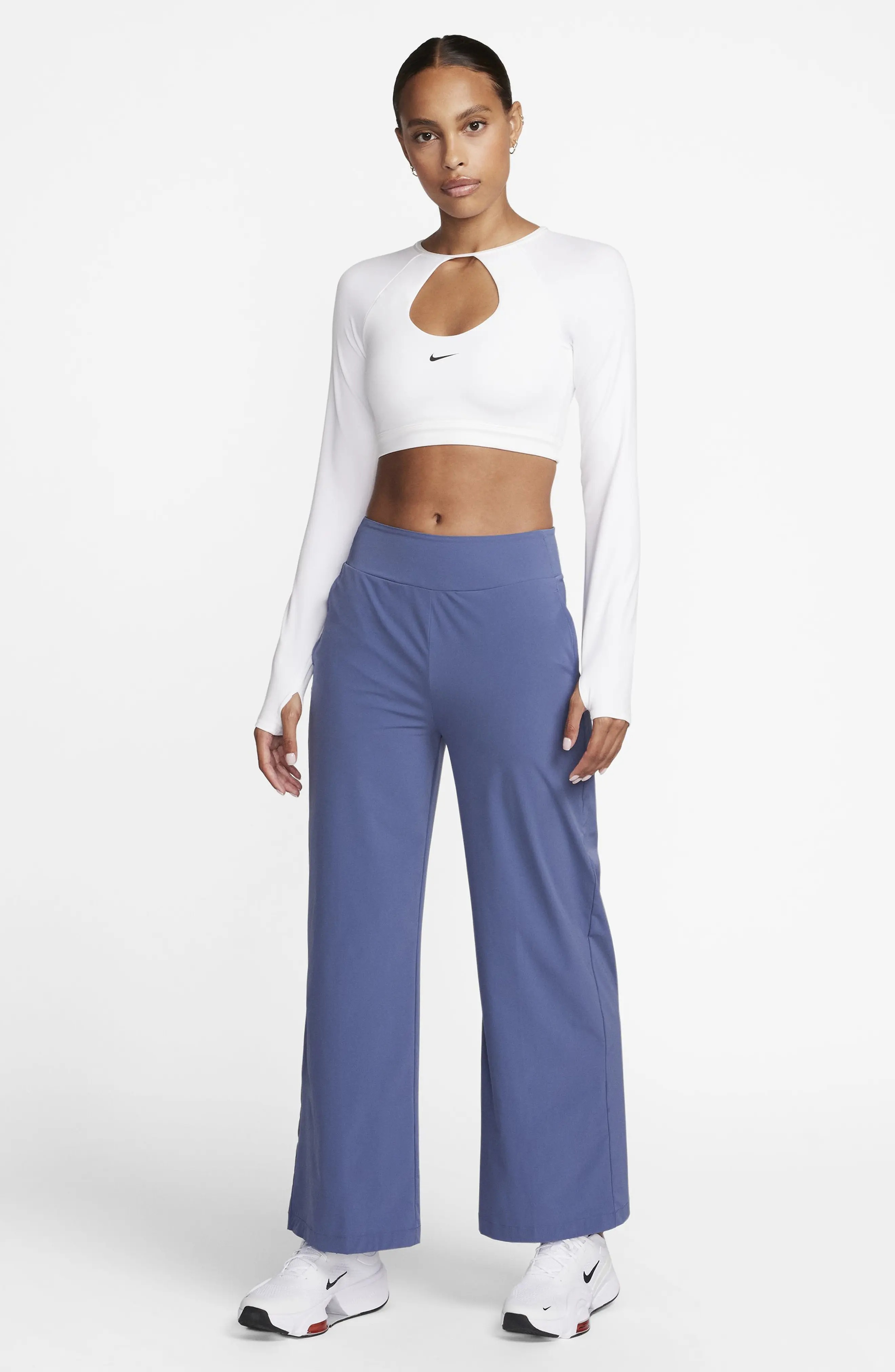 Bliss Dri-FIT Woven Wide Leg Pants in Diffused Blue/Clear - 5