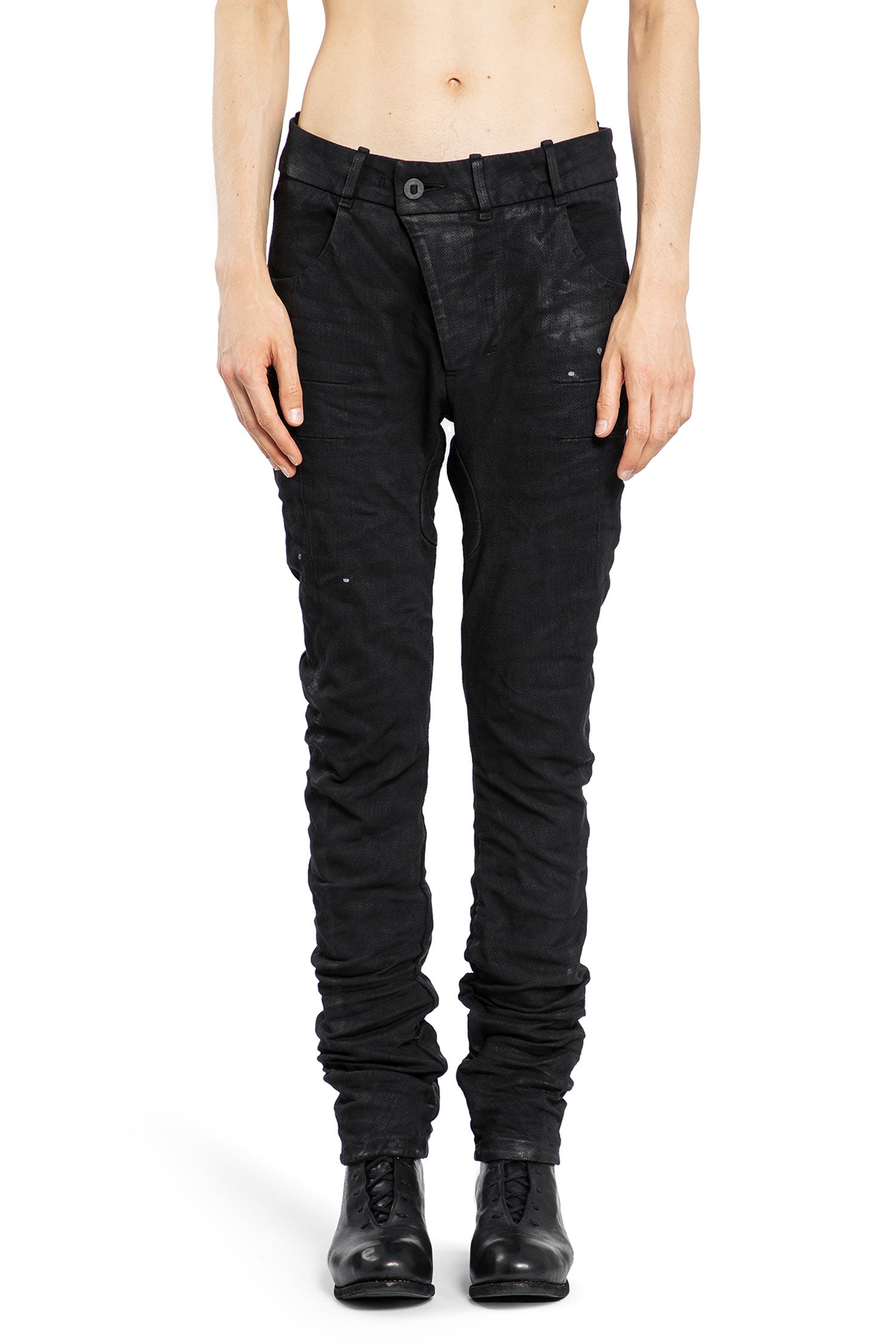 Coated-Denim-Skinny-Jeans - 1