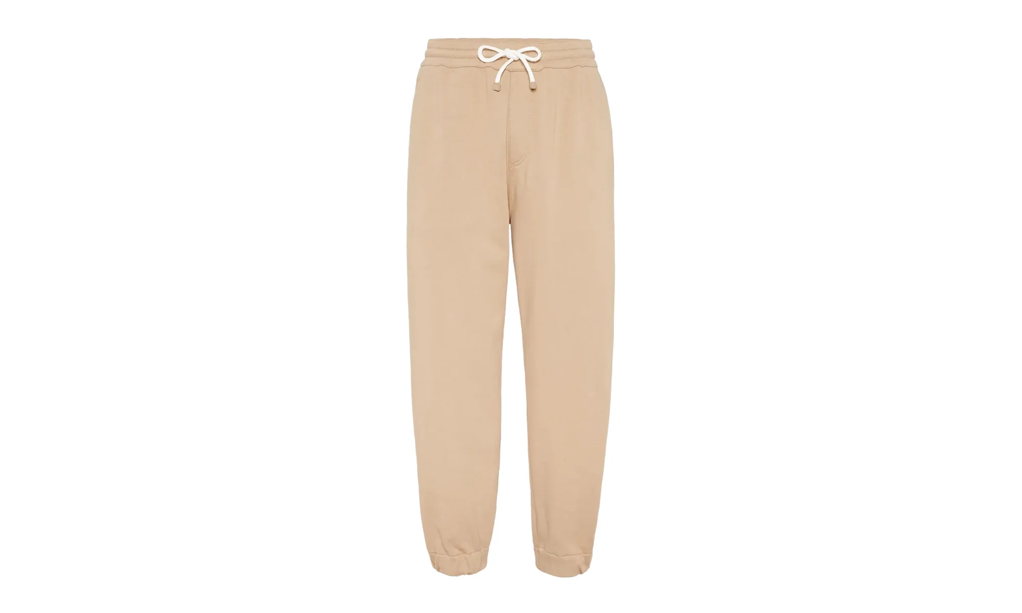 Straight-Leg Cotton-Blend Track Pants "Beige" BRUN1158 - 1