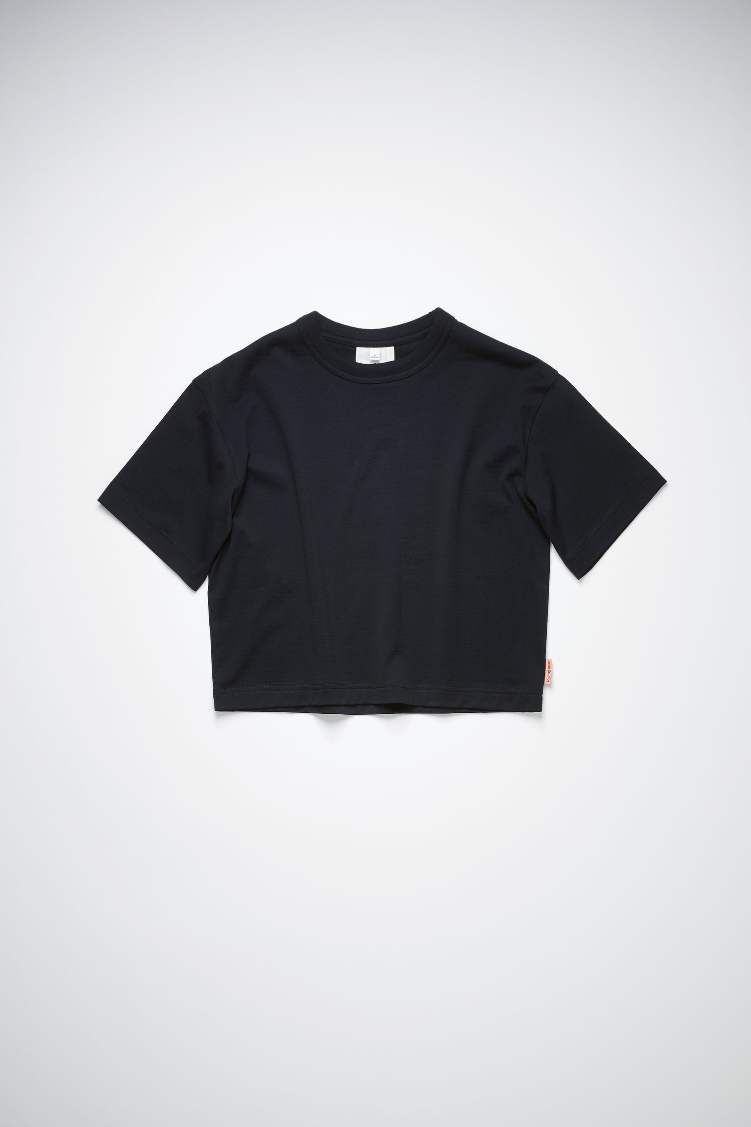 Cropped t-shirt - Black - 1