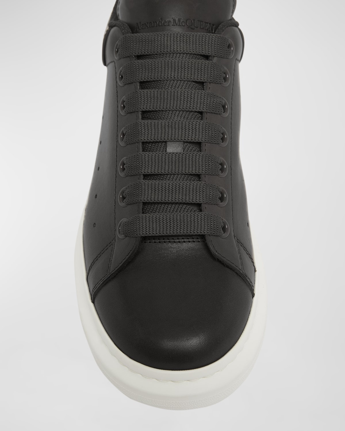 Men's Oversized Leather Low-Top Sneakers - 6