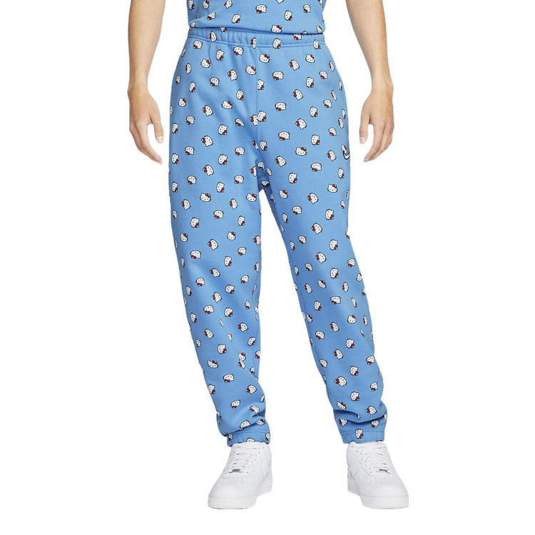 Men's Nike x Hello Kitty Crossover SS22 Full Print CAT Straight Casual Sports Pants/Trousers/Joggers - 3