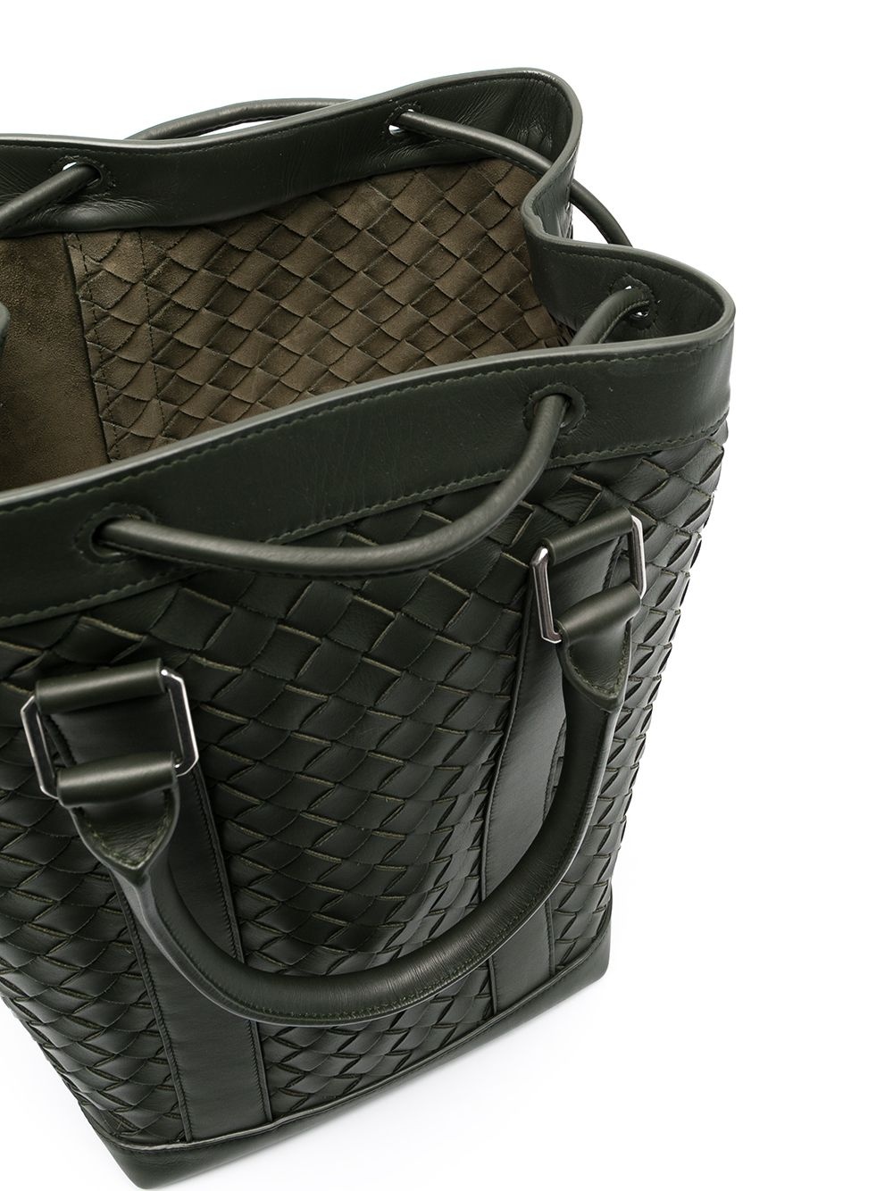 interwoven-design toggle-fastening backpack - 5