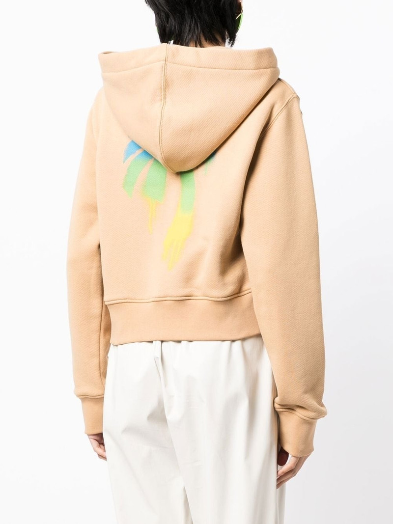 embroidered-logo zip-up 후드 4
